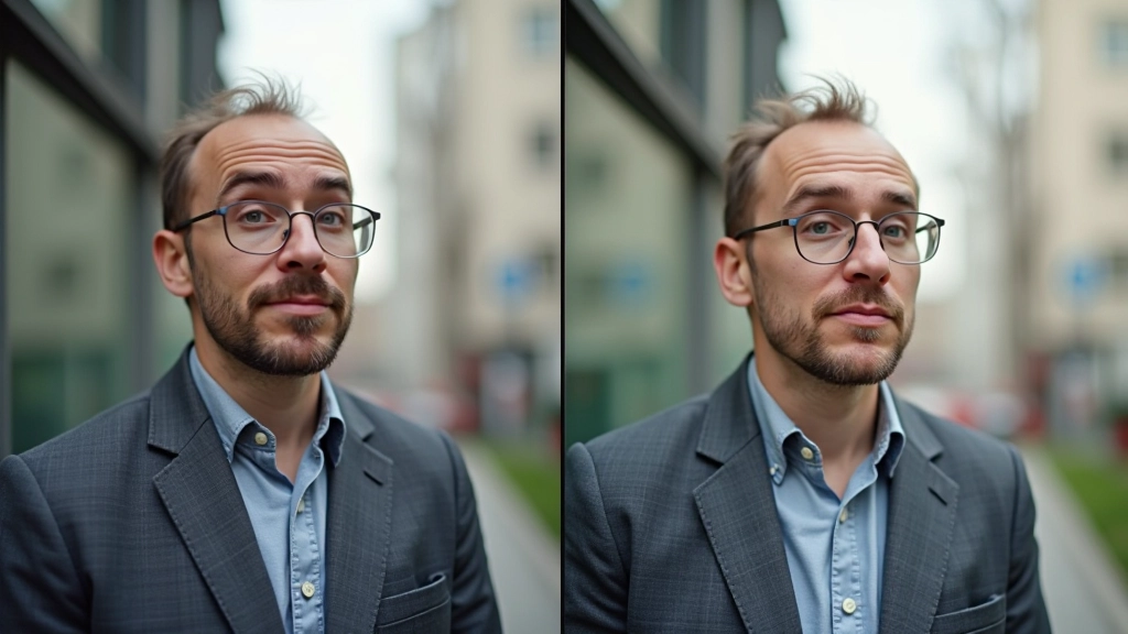 Side-by-side comparison of standard upscaled image versus AI-enhanced upscaled image showing detail preservation
